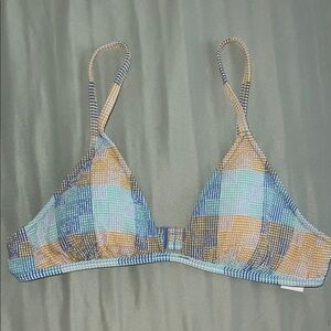 Plaid Multicolor Women's Bralette